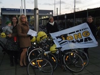 Jong N-VA aan station Heist-op-den-Berg